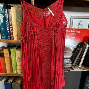 Anthropologie fringed tunic